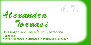 alexandra tormasi business card